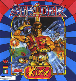 Strider box art for Atari ST